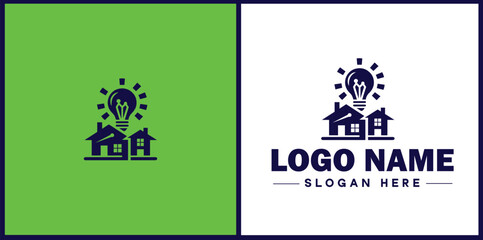 Property Management icon Estate management Real estate management Property administration flat logo sign symbol editable vector