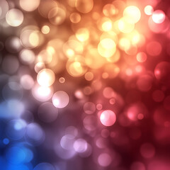 Fototapeta premium vibrant background of glowing bokeh circles in warm colors