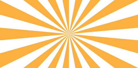 Abstract orange vector summer ray sunburst hot sunrise wallpaper background. starburst vintage explosion cartoon, banner, template desgin.	
