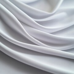 Elegant Draped Light Gray Fabric  Soft Silk Texture Background