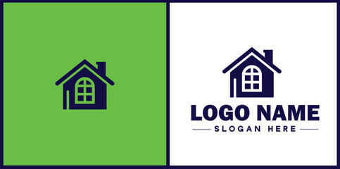 Property Management icon Estate management Real estate management Property administration flat logo sign symbol editable vector