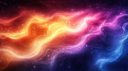 Cosmic Nebula: Vibrant Hues of a Celestial Dream