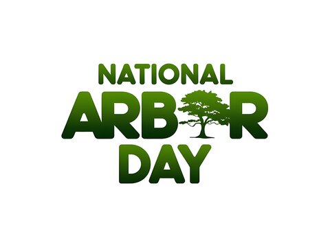 National Arbor Day graphic design celebrates trees