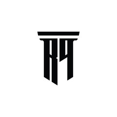 RQ monogram logo design letter text name symbol monochrome logotype alphabet character simple logo