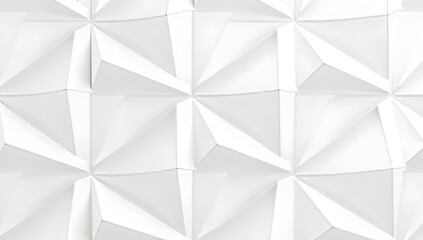 geometric abstract pattern 3D triangular shapes white