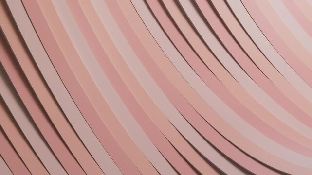 Seamless 4K loop of flowing waves with parallel lines in soft beige, peach, and cream tones.A smooth pastel abstract motion background, perfect for elegant designs, presentations, and creative visuals