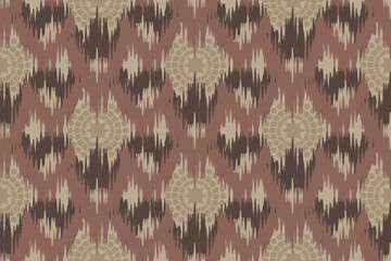Ethnic abstract ikat art. Aztec ornament print. geometric ethnic pattern seamless color oriental. Design for background ,curtain, carpet, wallpaper, clothing, wrapping, Batik, vector illustration.