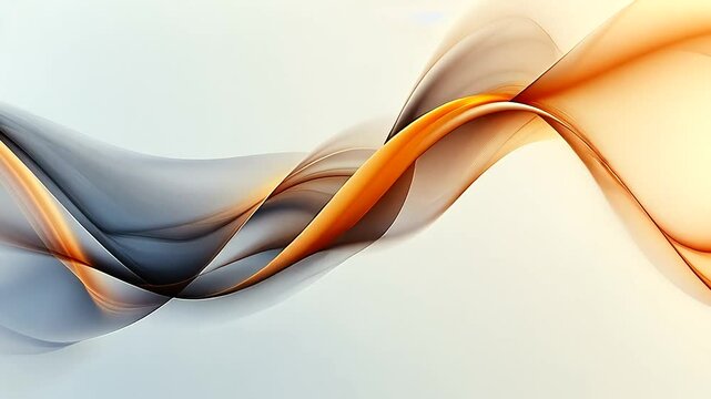 Abstract flowing waves, light background, digital art, website header