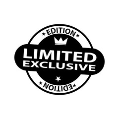 Limited Edition exclusive icon vector design templates