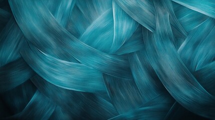 Abstract Teal Blue Paint Strokes  Swirls  Texture Background