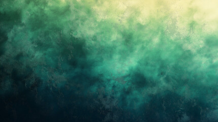 Fototapeta premium green smoke or ink in water, abstract atmospheric background Abstract Background 