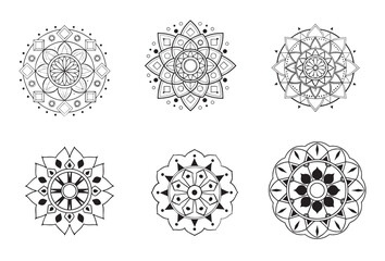 various mandala collections ,Ornamental mandala patterns with unique design
