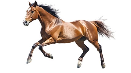 Fototapeta premium Horse isolated over white background