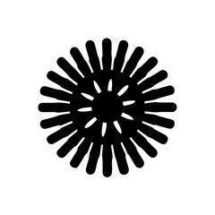 Obraz premium Sun icon in simple style isolated vector illustration (3)