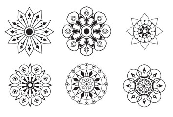 various mandala collections ,Ornamental mandala patterns with unique design