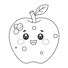 Happy Cartoon Apple