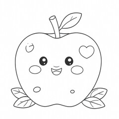 Happy Cartoon Apple