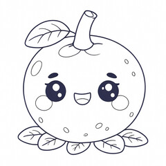 Obraz premium Happy Cartoon Apple