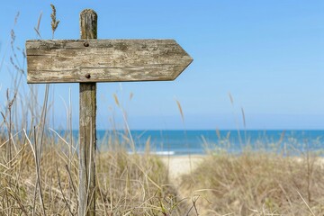 Wood sign beach sea outdoors.