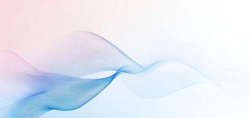Abstract light waves create soothing gradient of blue and white, evoking sense of calm and tranquility. flowing lines blend seamlessly, enhancing visual appeal
