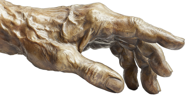 the hands of an old person PNG image, PNG file, Generative art.
