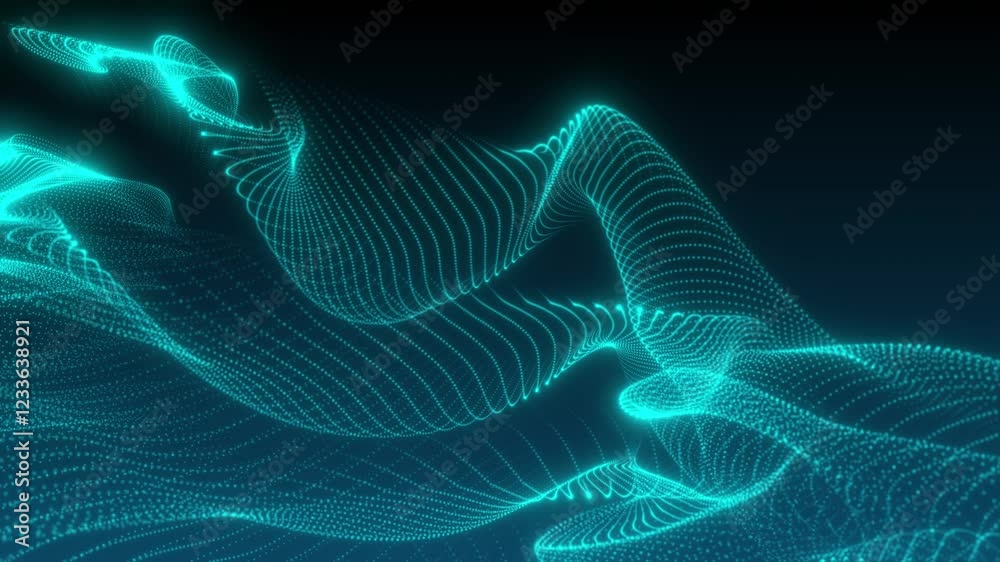 Wall mural abstract bokeh of dust particles floating in the air on black background. slow motion. abstract anim