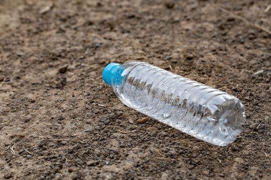 water bottle on the ground