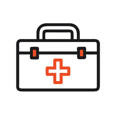 Obraz premium first aid box icon design