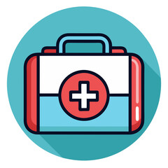 Obraz premium first aid box icon design