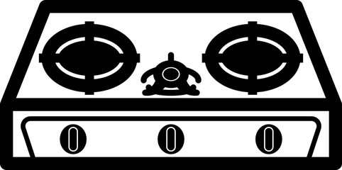 gas stove vector outline