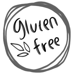 Gluten free icon. Food icon. Illustration symbol for product, logo, package, healthy eating, lifestyle, celiac disease, shop, menu