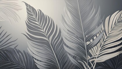 Vibrant Tropical Paradise Exotic Leaves Backdrop with Stunning Greenery, Capturing the Essence of a Lush Tropical Rainforest