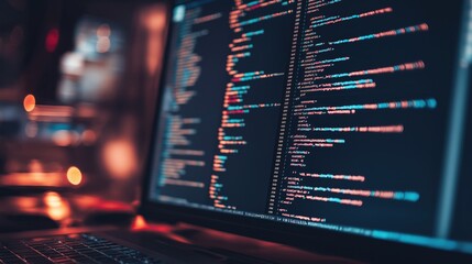 Digital background perfect for tech processes, neural networks, artificial intelligence, data transfer and security, ai generated background for digital storage, multimedia presentations