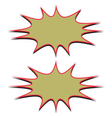 comic expression bubble icon over white background. colorful design. vector illustration. 