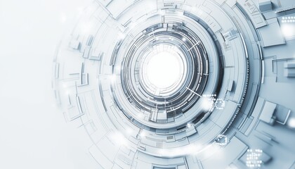 Obraz premium Digital background perfect for tech processes, neural networks, artificial intelligence, data transfer and security, ai generated background for digital storage, multimedia presentations