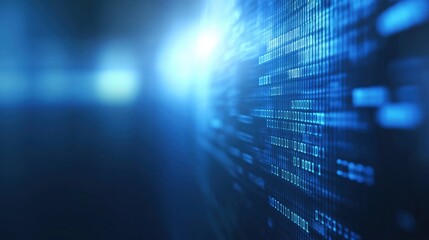 Digital background perfect for tech processes, neural networks, artificial intelligence, data transfer and security, ai generated background for digital storage, multimedia presentations
