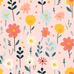 Spring pattern flower backgrounds.
