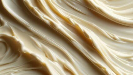 Creamy texture of smooth spread, perfect for gourmet recipes, desserts, or enhancing culinary presentations with a soft, indulgent appearance