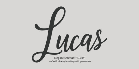 Elegant serif font 