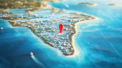 Detailed map of affected islands in the Pacific region, illustrating the geographical impact of recent natural events. Core concept: Visual representation of environmental changes and their localized