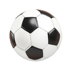 Classic Soccer Ball on White Background for Sports and Recreation