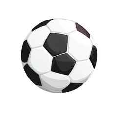 Fototapeta premium Realistic Illustration of Classic Black and White Soccer Ball Design
