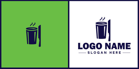 Meal Prep Service icon Meal delivery  service Pre-cooked meal service  flat logo sign symbol editable vector