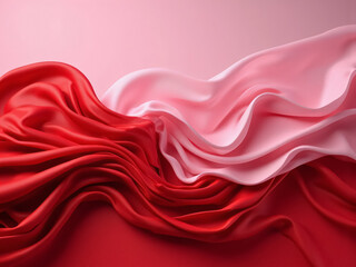 Obraz premium Luxurious Minimalist Textures in Red and Pink for Chic Marketing Visuals