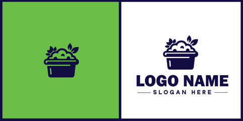 Meal Prep Service icon Meal delivery  service Pre-cooked meal service  flat logo sign symbol editable vector