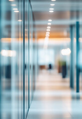 Modern office interior with blurred background motion blurred motion blur 

