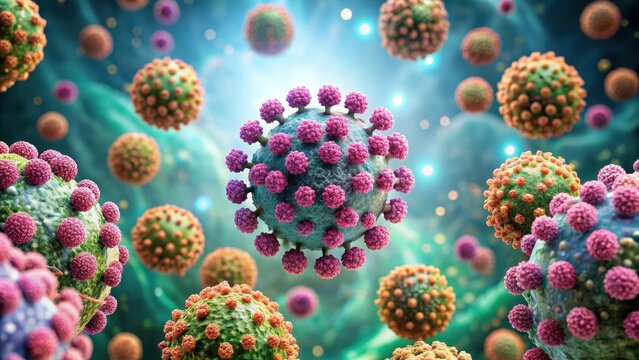 A cluster of T cells arranged in a spiral pattern around a lymph node , cellular arrangement, white blood cells