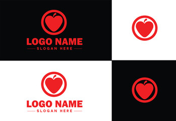 Nutritionist icon Dietitian Nutritional consultant Food specialist flat logo sign symbol editable vector