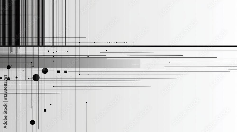 Poster Digital background perfect for tech processes, neural networks, artificial intelligence, data transfer and security, ai generated background for digital storage, multimedia presentations