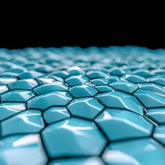 Obraz premium Abstract Blue Geometric 3D Background Modern Tech Texture